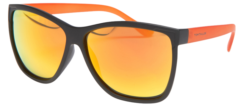 Orangefarbene Sonnenbrille